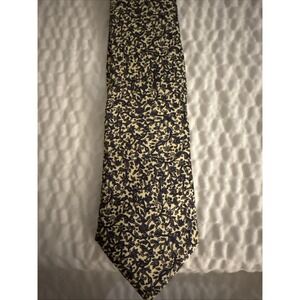 Brookstown Collection Neck Tie Floral Blue And Yellow B9